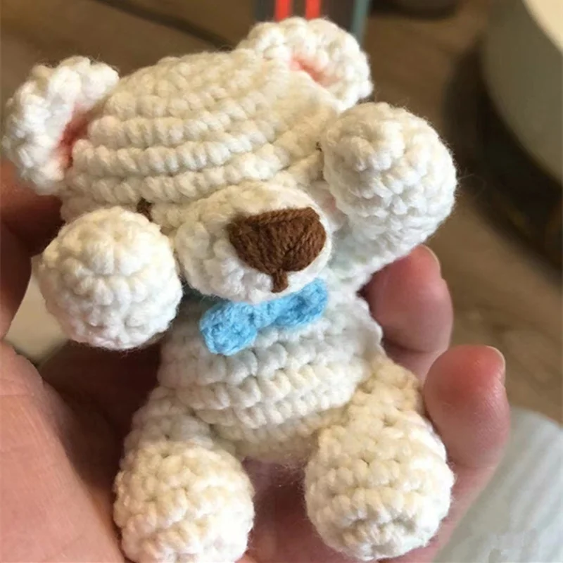 Wholesale Handmade Crochet Newborn Bear  Animals Toys  Baby Bed Bell Toy Baby  Bed Mobile With Custom Design