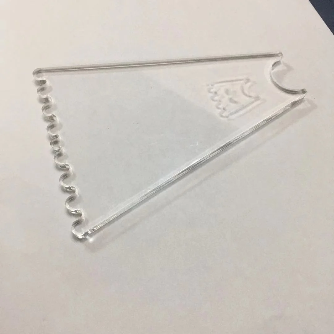 Custom Laser Cutting Transparent/Clear PMMA Acrylic Plates Cut to Size Acrylic Sign Board with Laser Engraved logo