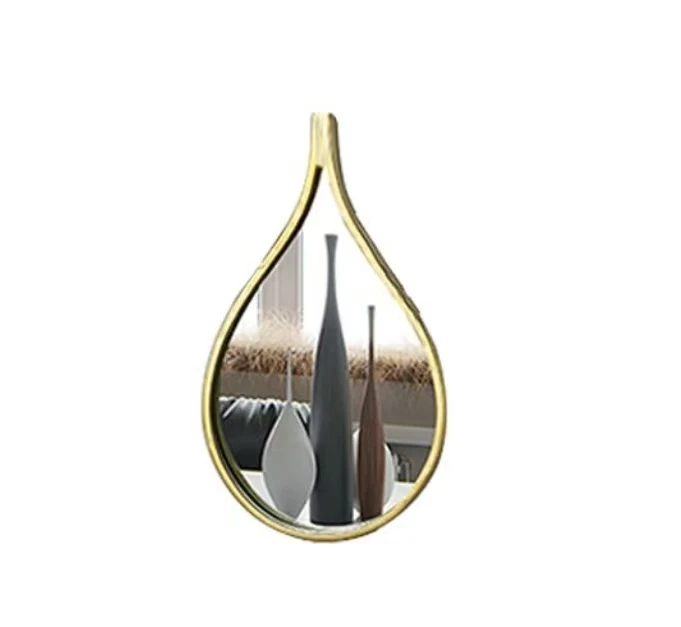 36X20cm set 4 Simple European and American retro hanging mirror high-end atmospheric bathroom toilet makeup  mirror decoration