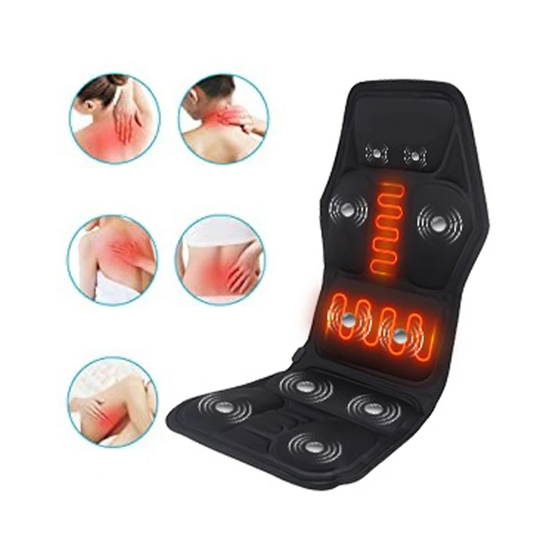 Car And Home Use Full Body Massage Bed Mat Vibration Body Car Seat Massage Cushion Switch Car Massage Seat