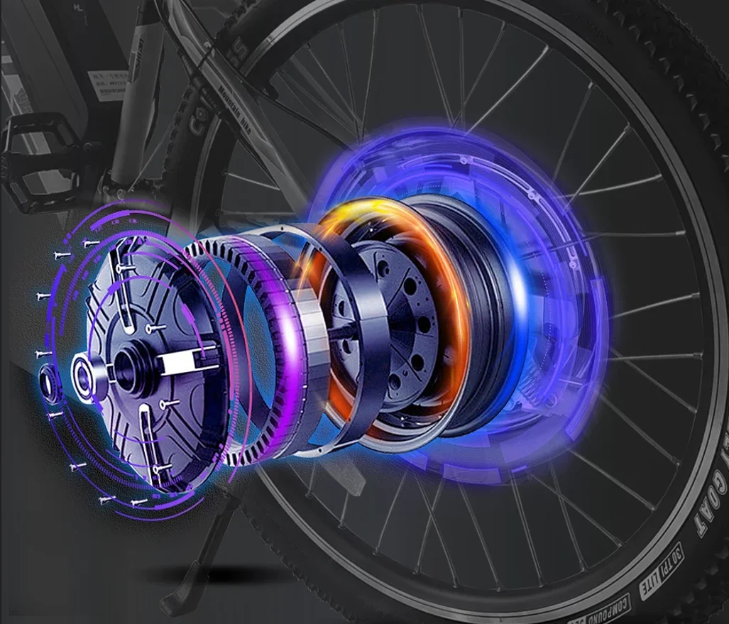 only $34 250w electric bike brushless gear silver front wheel motor v brake in stock