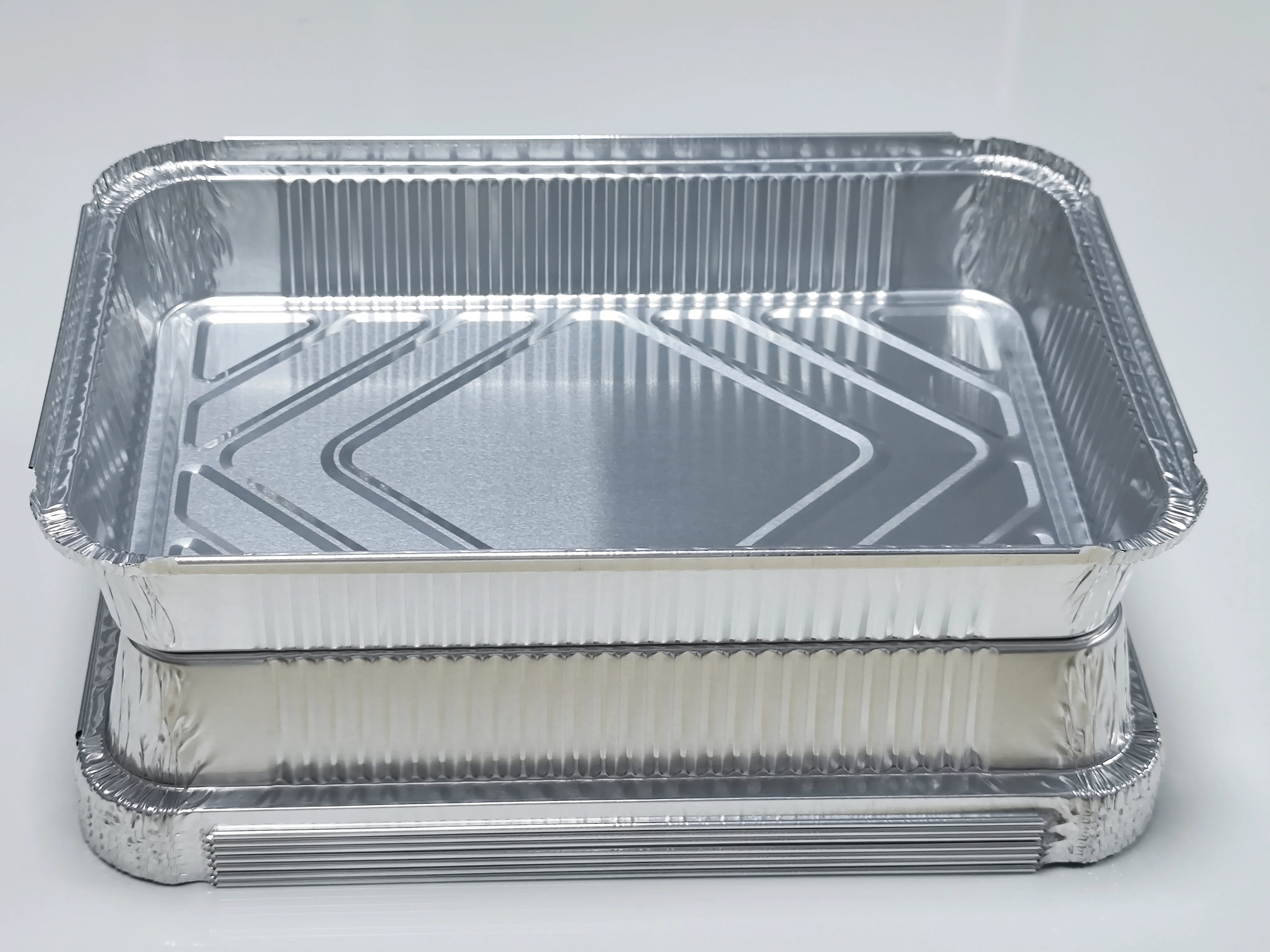 2000ml Rectangle Factory Price Oven Safe 315*215*50mm Manufactured Kitchen Use Disposable Environmental Aluminum Foil Container