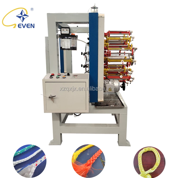 Fine Workmanship 24 Spindle Horizontal Braiding Machine, High Speed Rope Braiding Machine For Safety Rope