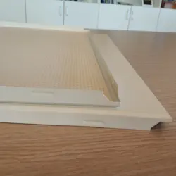 Lay on  clip in  open cell and U shaped linear ceilings