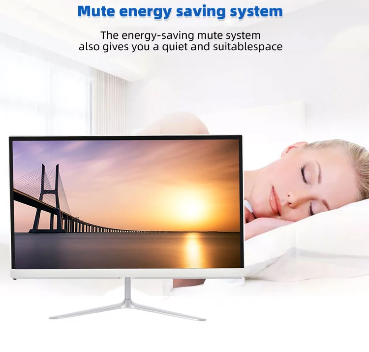 21.5inch 22inch Flat FHD 1080p Speaker WIFI Bluetooth CPU Intel AMD i3 4GB 8GB 128GB 256GB All In One PC Desktop