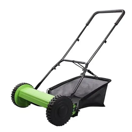 16-Inch 5-Blade Push Reel Lawn Mower Blade Height with Grass Catcher