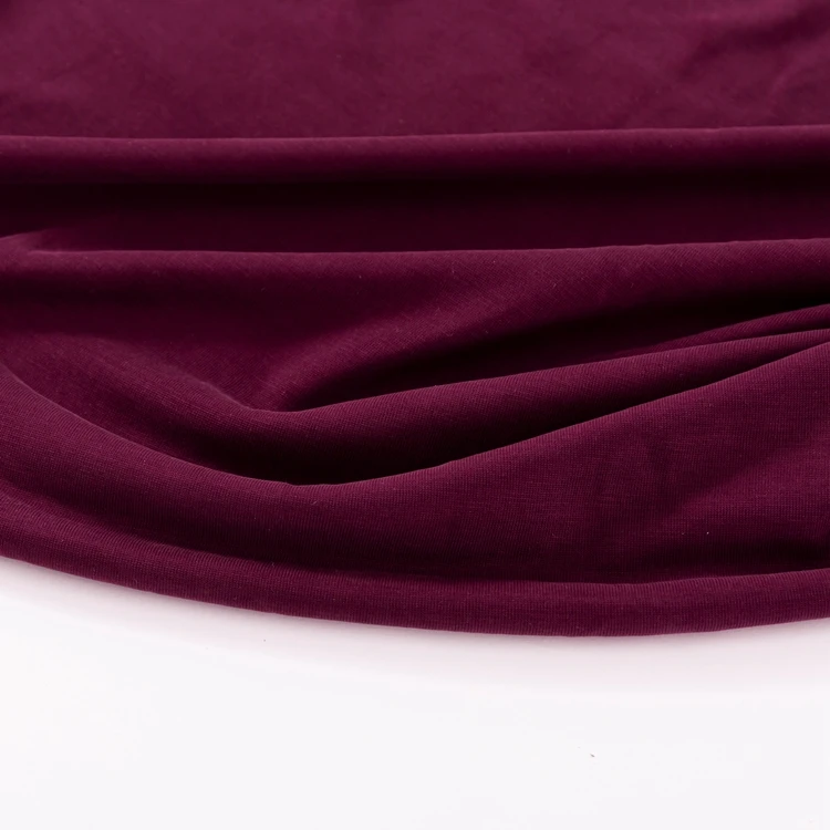manufacturer wholesale high end fabric 68% rayon 32% polyester jersey rayon polyester viscose fabric for t-shirt
