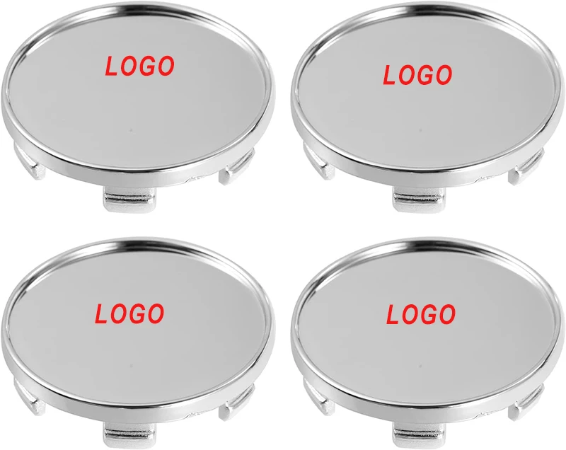 60mm ABS Aluminum Logo Carbon Fiber Pattern Car Wheel Center Hub C aps Cover Fibre Car Rim Hubcap Badge Styling Accessories