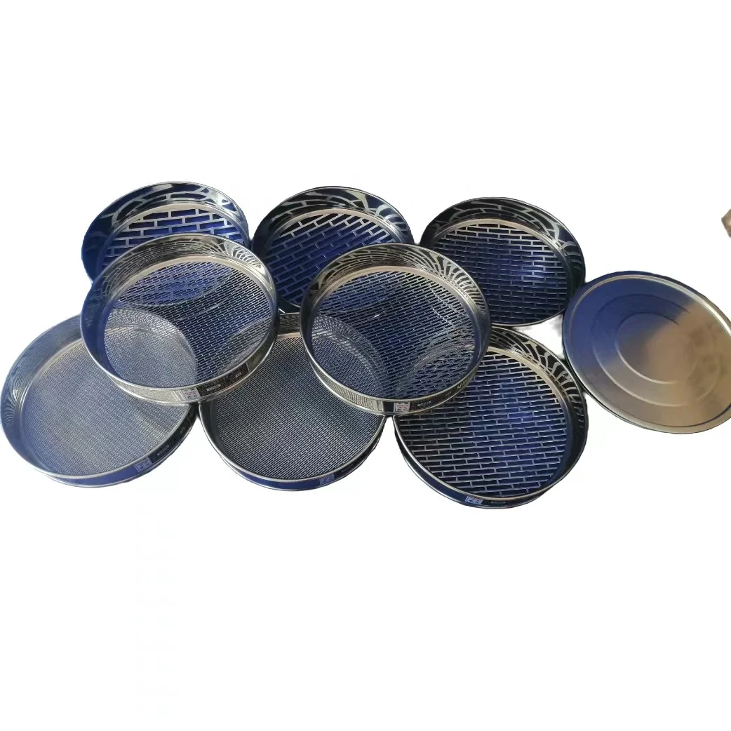 200mm-400mm Diameter Micron Screen Metal Frame Test Sieve for Lab