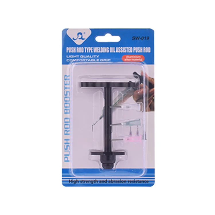 
WEEKS Aluminum Alloy Pipe Mate Syringe Flux Mat Solder Paste Amplifier Welding Oil Needle Tube Pusher 
