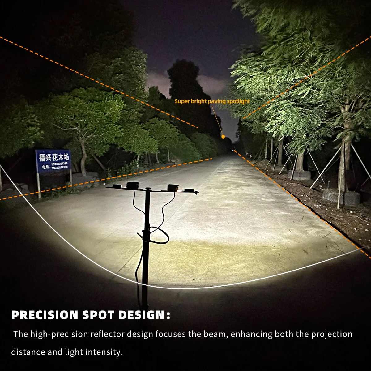 Hot Sale 7W 2.3inch LED Driving Headlight Auxiliary Off-road Led Work Lights For Tractor Truck Atv Utv