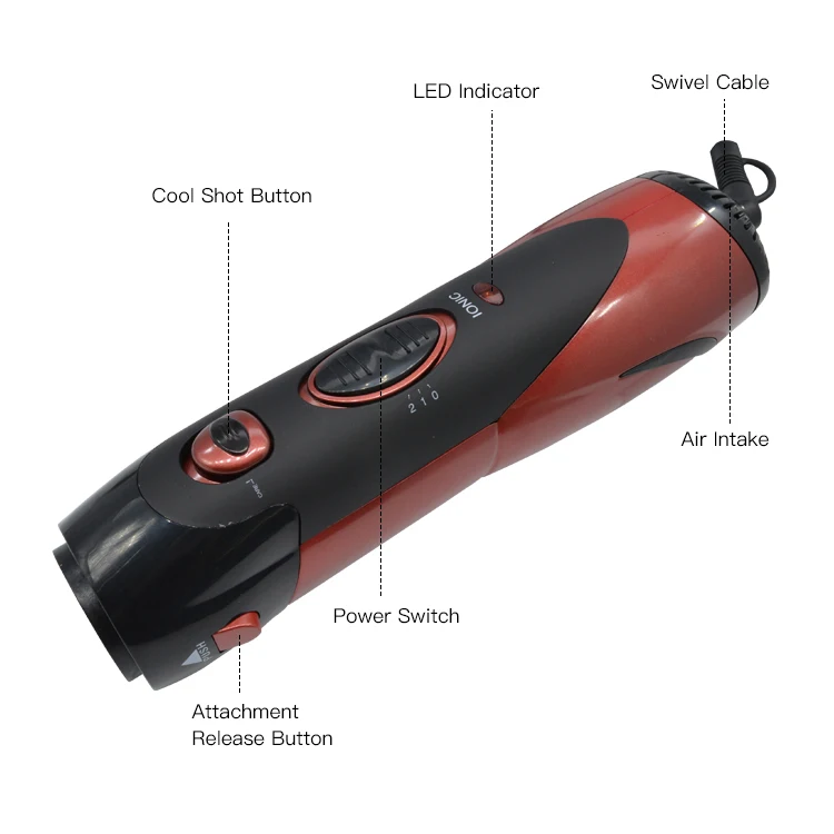 1000 Watt Hair Styling Products Rotating Electric Hair Brush Straightener Hot Air Brush Hair Dryer With 110v and 220v