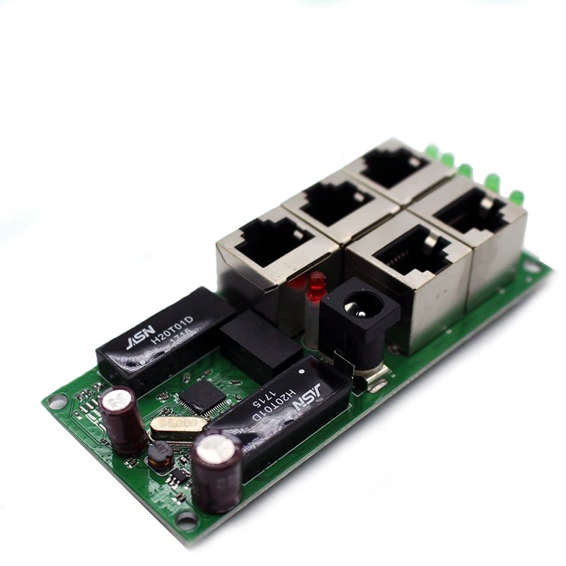 5 Port Switch Module 100mbps 12v/24v switch ethernet customizable network smart switch module/PCB