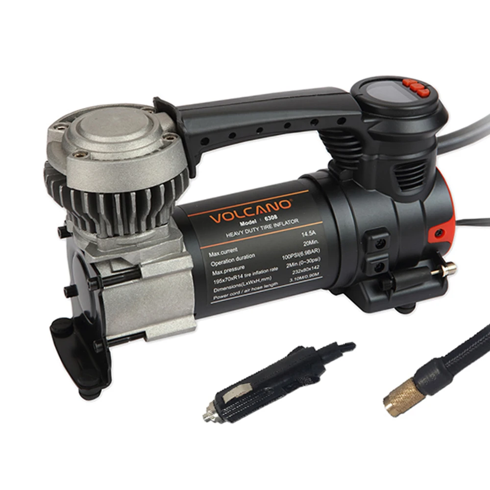DC 12V Heavy Duty Tire Inflator With Digital Gauge