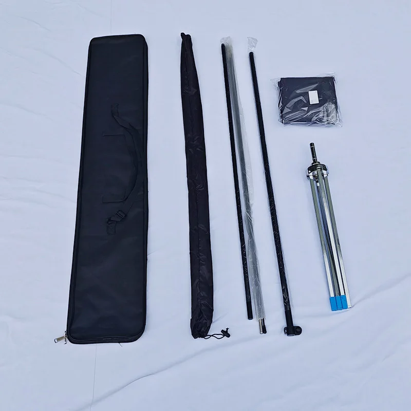 Shop 7ft 11ft 16ft double printed spike base flagpole feather flag set