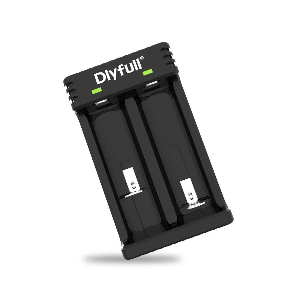 Dlyfull U3 2 Slots USB Battery Charger Li-ion Fast Charger for 18650 10440 22650 26650 21700 rechargeable batteries