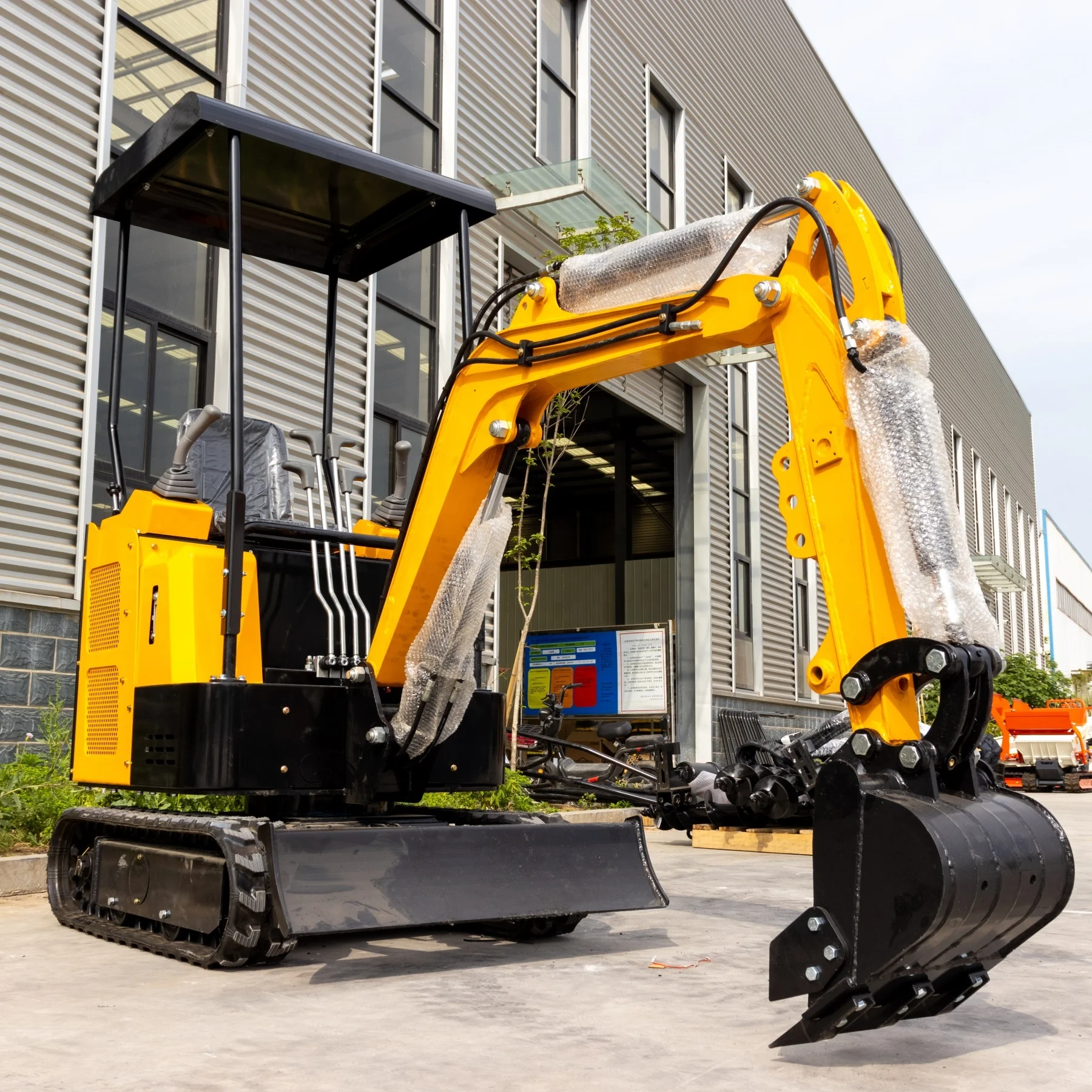 FREE SHIPPING Earth-moving Machinery Mini Craw 1T 1.5T 2T 3T 4T 5T 6T Mini Crawler Excavator  Small Digger Micro Bagger
