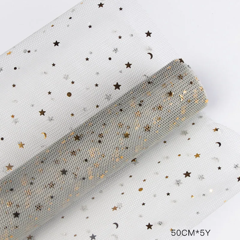 Korean star and moon yarn lollipop bouquet ping pong chrysanthemum diy material package flower paper flower wrapping paper