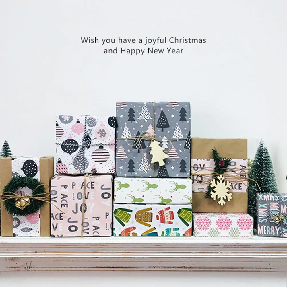 
Wholesale Printed wrapping paper for Christmas gift wrap 