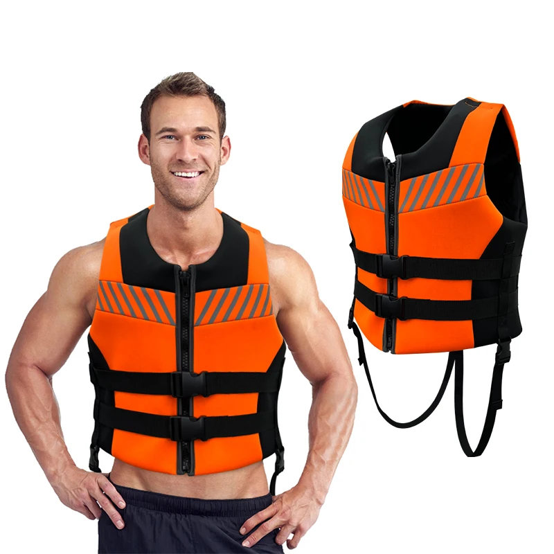 Eyson Manufacturer Customized Wholesale Life Jacket Neoprene PVC Adult Life Saving Vest