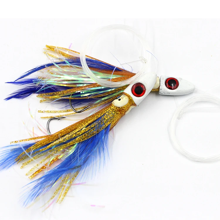 Selco Calmar Leurre Souple Осьминог Jig Head Мягкие кальмары приманки 4 см Peche морской Троллинг рыболовные Летающая приманка для рыбы