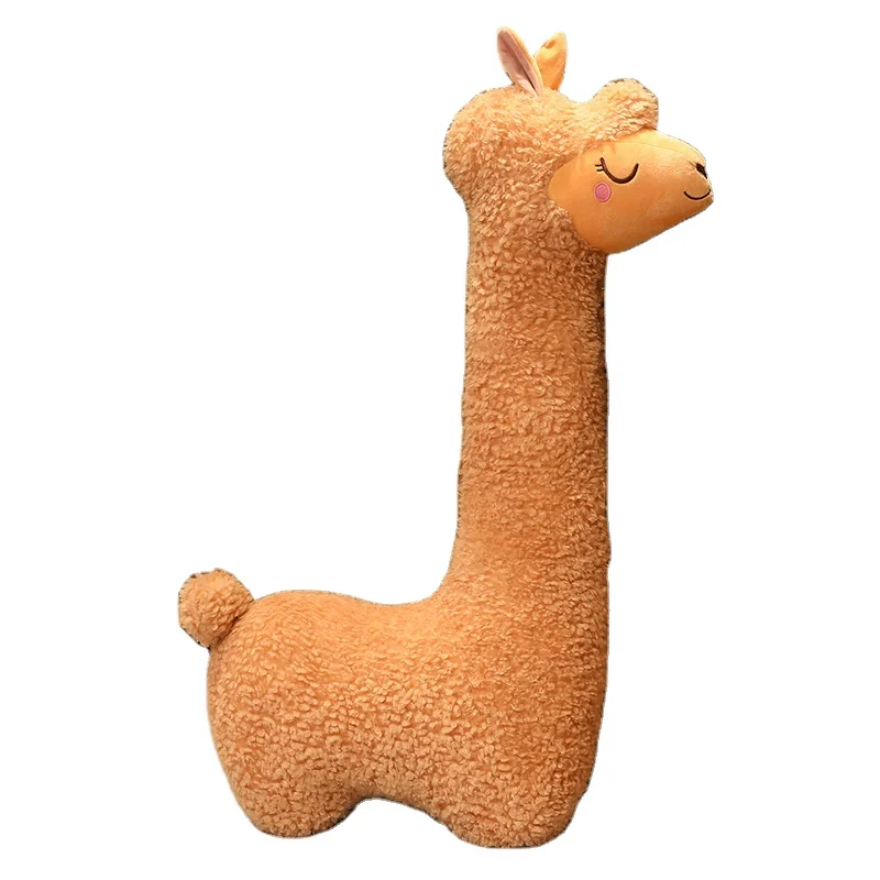 Factory Wholesale 130cm Alpaca Plush Toy Soft Stuffed Cute Sheep Llama Animal Dolls Cute Doll Gift Alpaca Plush Pillow