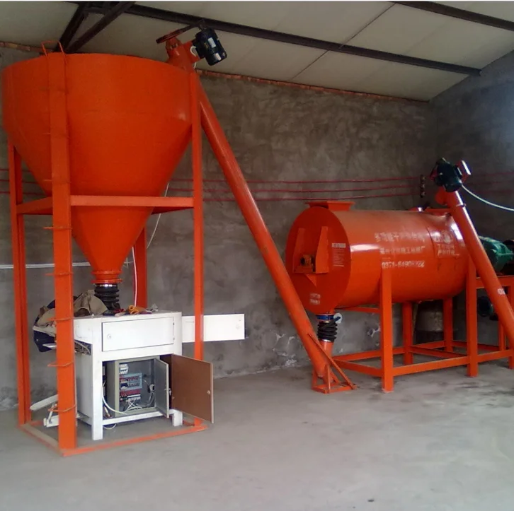 High Efficiency Small Dry Mortar Production Line Tile Adhesive Mix Making Machine for Sale