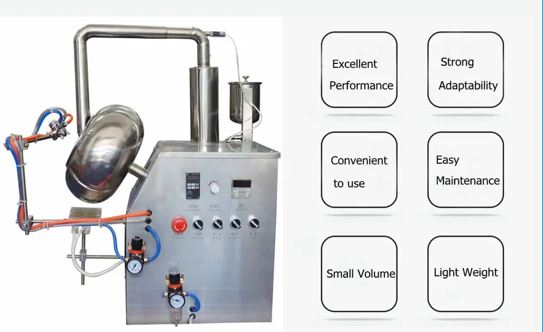 Electronic coating machine BYC300 chocolate coating machine