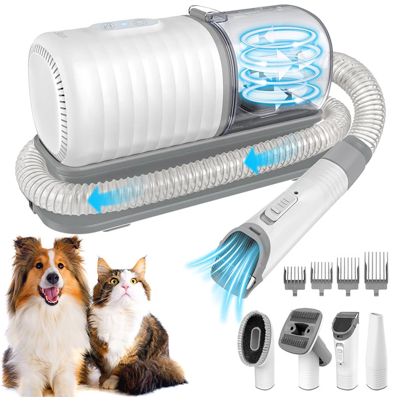 Pet Grooming Vacuum Kit Cleaning Brush Rabbit Groomer Produtos Set Professional Hair Remover For Dogs Cat Vacuum Cleaner Machine