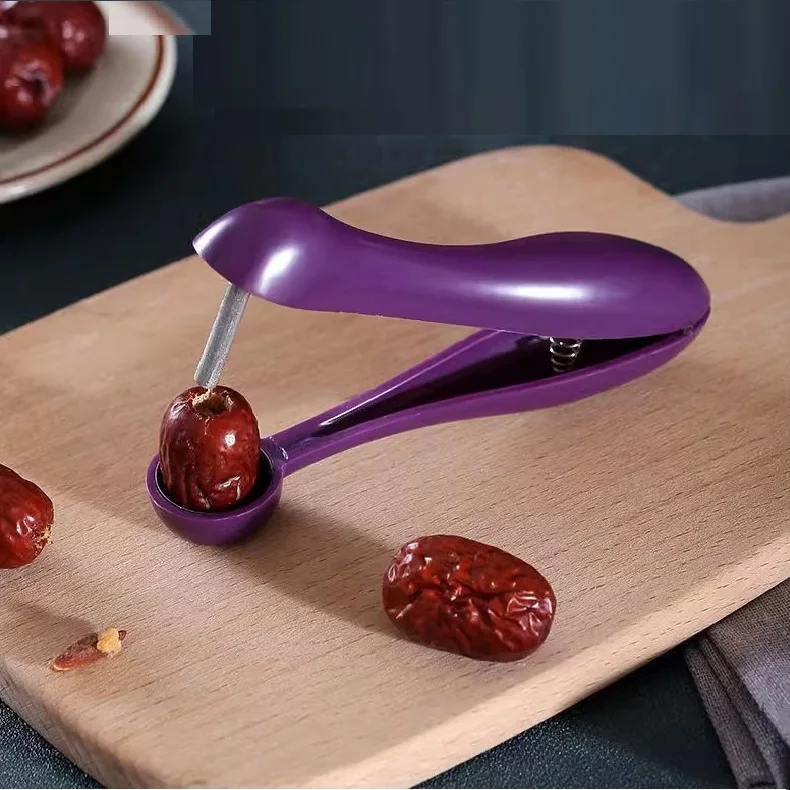 Cherry Fruit Kitchen Pitter Remover Olive Corer Remove Pit Tool Seed Gadget Fruit Vegetable Tools Cherry Pitter Kitchen Gadgets