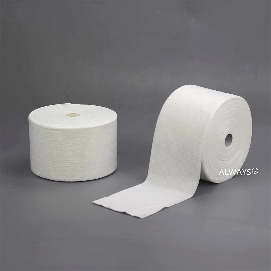 Soft Facial Cotton Tissue Disposable Dry Wet Cleaning Makeup Remover Towel Roll-type Disposable Face Towels