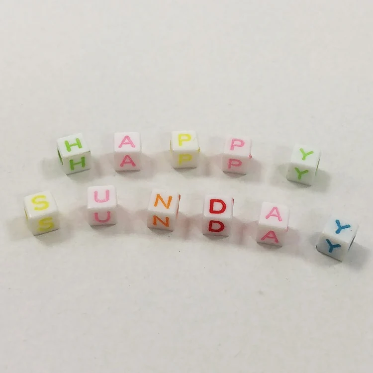 Mixed Acrylic Alphabet/Letter Beads Colorful Letters Bead For DIY Bracelets Necklaces Jewelry Making Educational