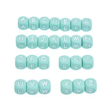 Wholesale Customized Colorful Silicone Letter Beads for DIY Silicone Bead Fashion Alphabet Bracelet Accessories