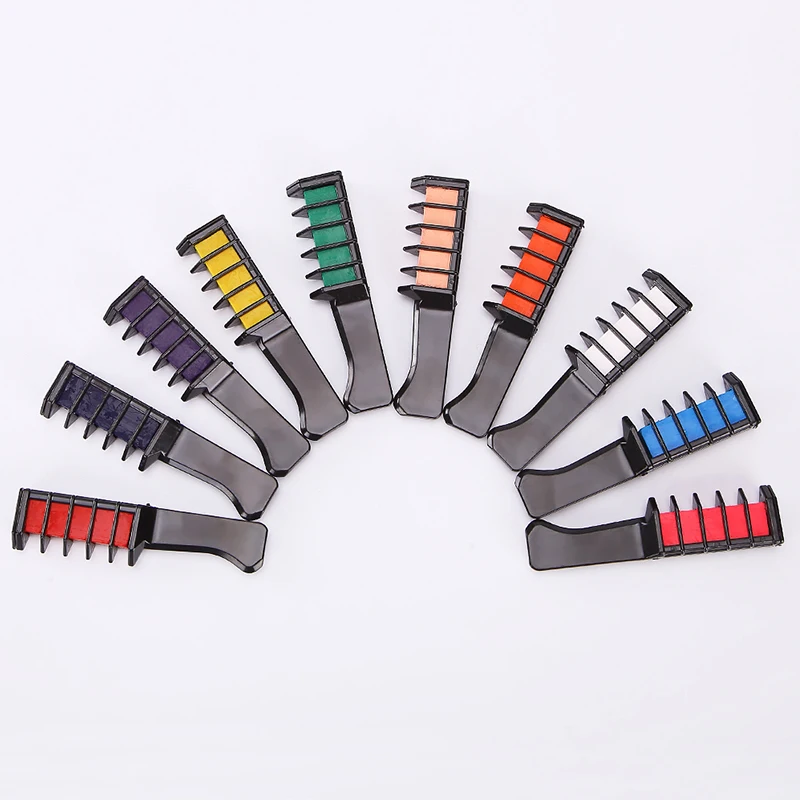 Hot sale hairdressing hair dyeing Washable Safe Hair Dye For Party Gift Temporary Hair Chalk Comb