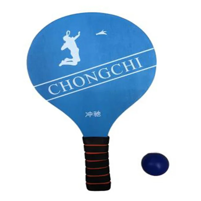 Promotional cheap price wooden paddle tennis racket