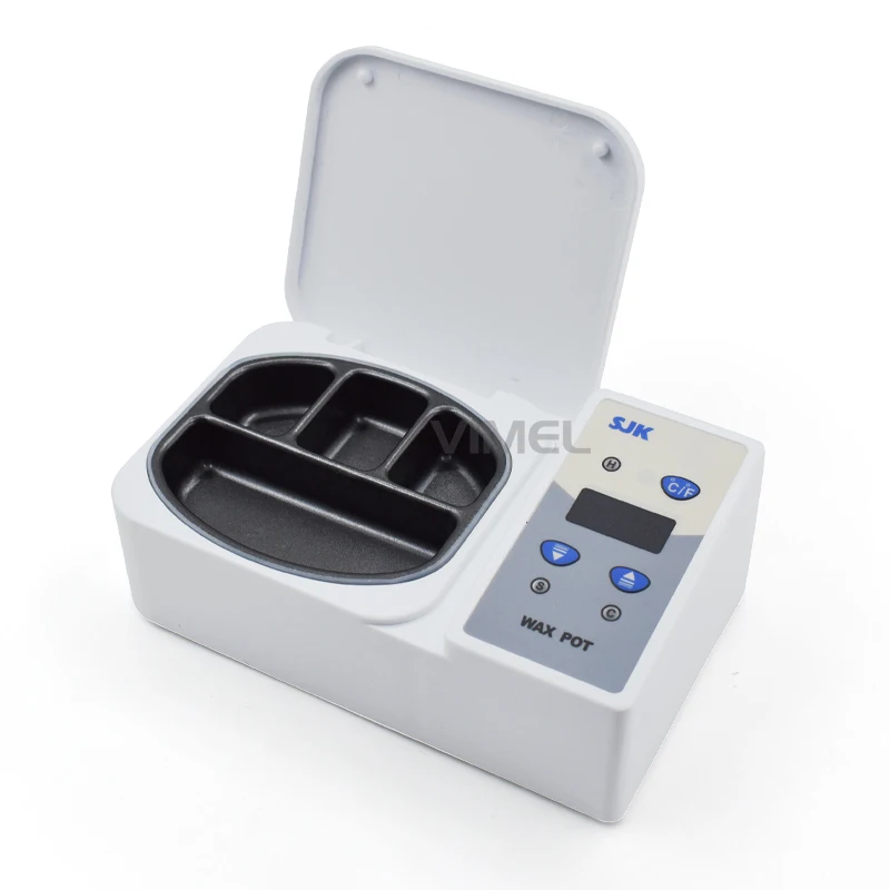 New Portable Dental Wax Pot SJK Digital Dental Carving Warmer Heater 4 Pots Lab Equipment Dentistry Tool