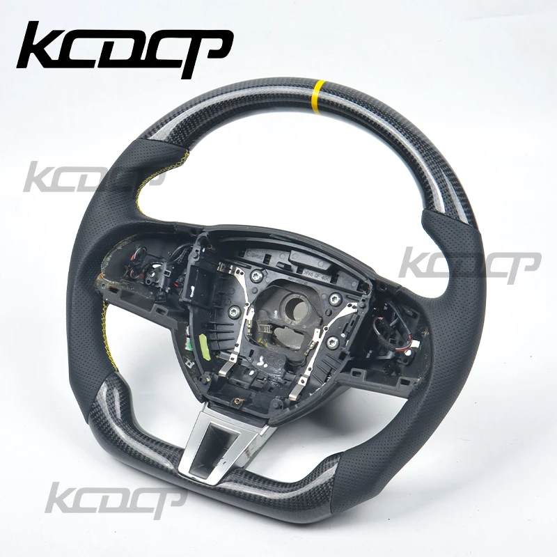 Fit For Jaguar E-PACE XE XEL XFL XJ F-TYPE XF F-PACE LED Carbon Fiber Steering Wheel