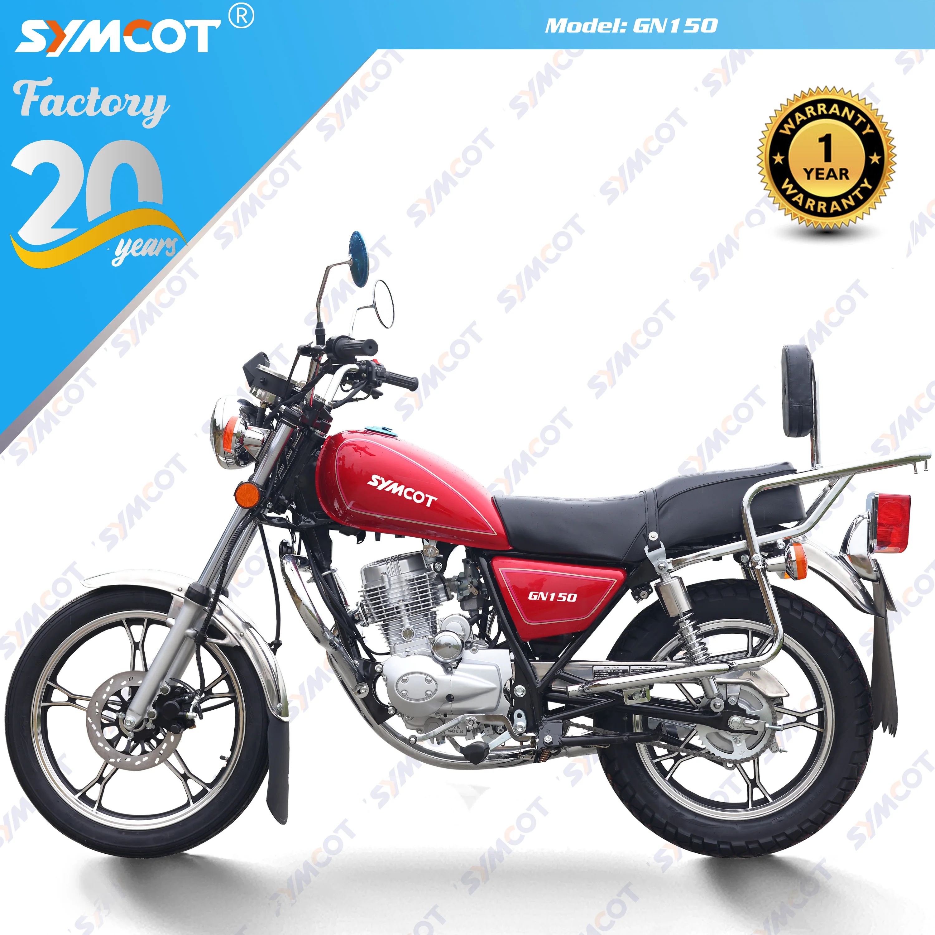 GN125 GN150 Оригинальный Мотоцикл Suzukiess GN чоппер с двигателем CG150 цепью и оригинальным дизайном