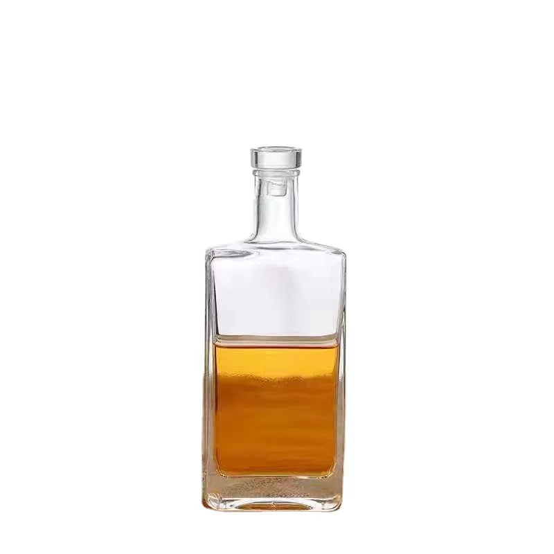 Creative 100ml 250ml 375ml 500ml Clear Empty Corked Beverage Juice Fruit Wine Glass Bottles with Cork Lid