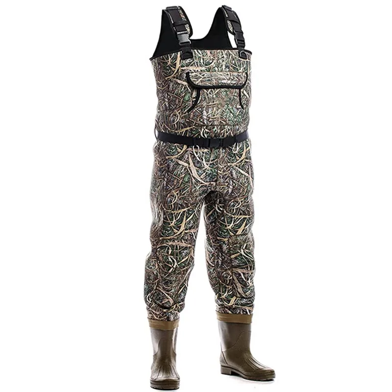 Camo Waterproof  Breathable Waders for Men Women Duck Hunting Chest Fishing Waders Lightweight Bootfoot