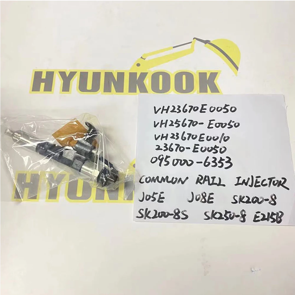 SK210-8 SK250-8 SK200-8 VH23670E0010 VH239101430A VH23670E0050 VH2367E0350 J05E двигатель инжектор 095000-6353