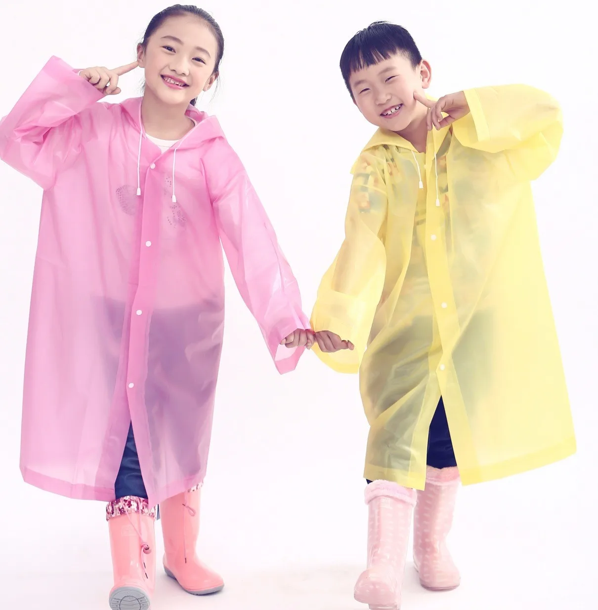 OEM/ODM Print Logo Unisex  kid Raincoat Outdoor Travel Emergency  rain wear