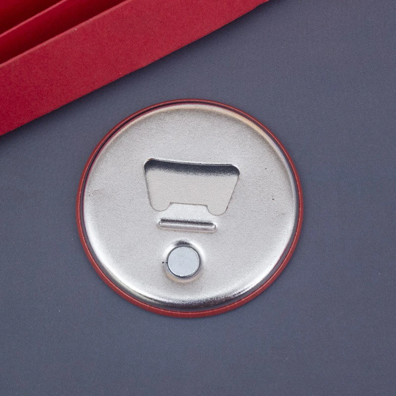 Cheap Wine Opener Fridge Magnet Bottle Opener Metal Magnet Refrigerator Souvenir Fridge Magnet Customised tinplate with Opener