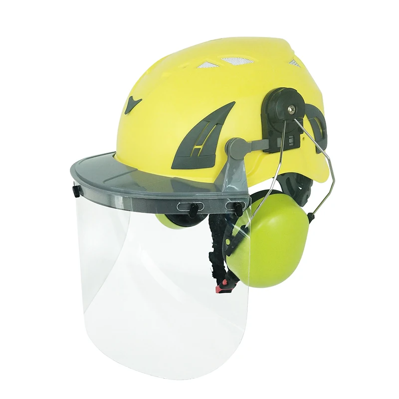 Multifunction PPE Hard Hat EN397 Safety Helmet with face shield