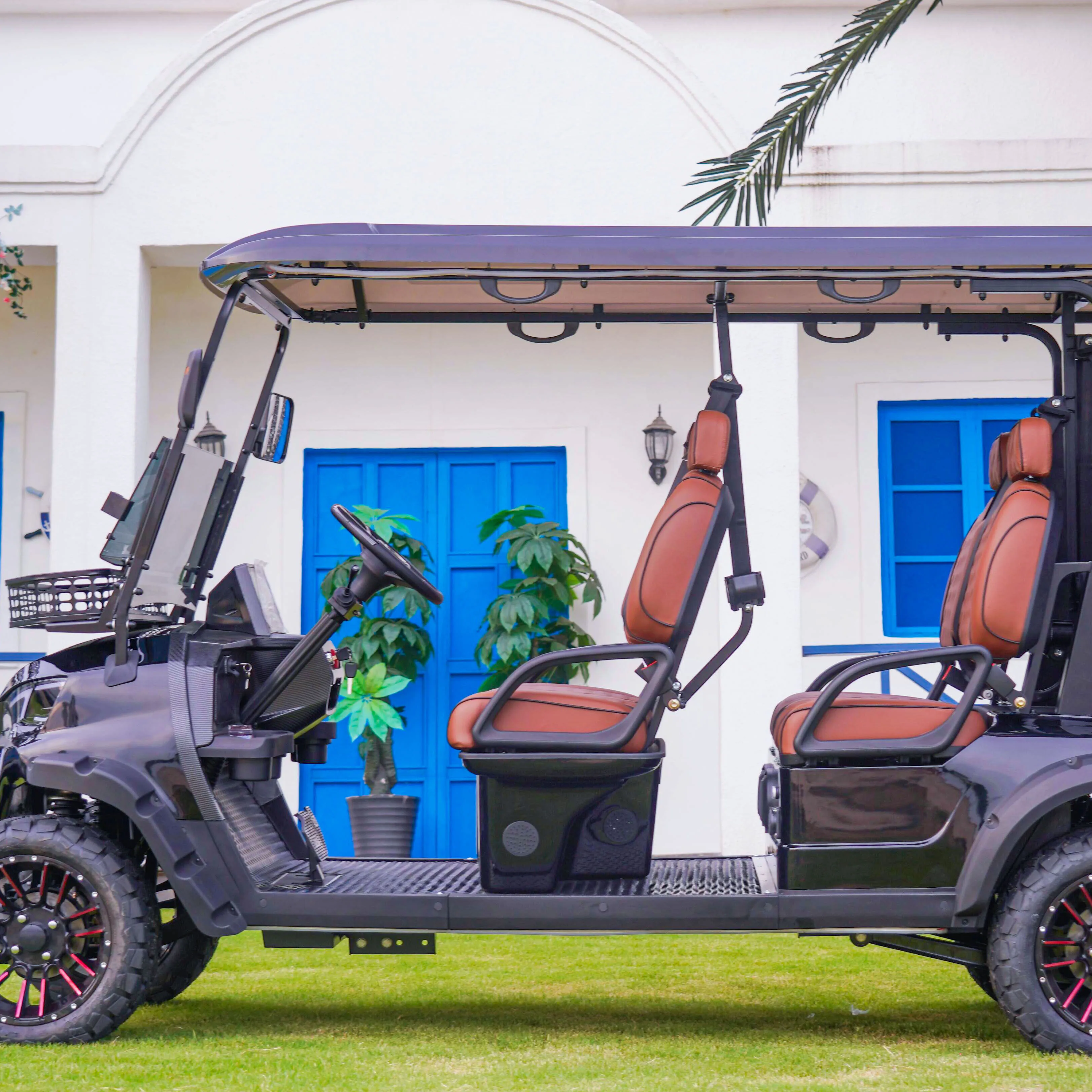 2024 Customized 72V Lithium Battery Off-Road Electric Golf Cart 4-Wheel Hunting Buggy