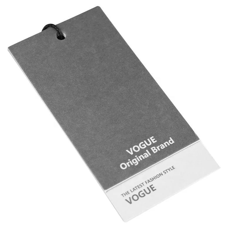 Custom Eco-friendly special cardboard swing tags luxury garment logo price tag Brand name recycled paper hang tags for clothing