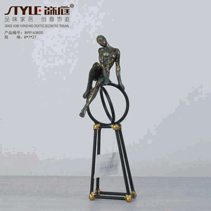 3D Draw Like A Single Iron Ride Decoration Sculpture Statue Art Sculpture Hand Crafted Products