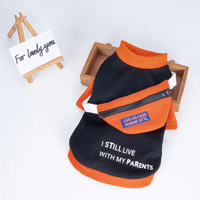 Wholesale Anxiety Pet Apparel Designer Jacket Carry Dog Hoodie With Pet Pocket Sweater Dog Clothing Suppliers