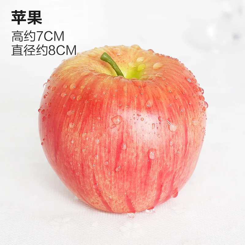 A-1057 Fake Artificial Fruits Vivid Green Orange Apple for Home Fruit Shop Supermarket Desk Office Restaurant Decor