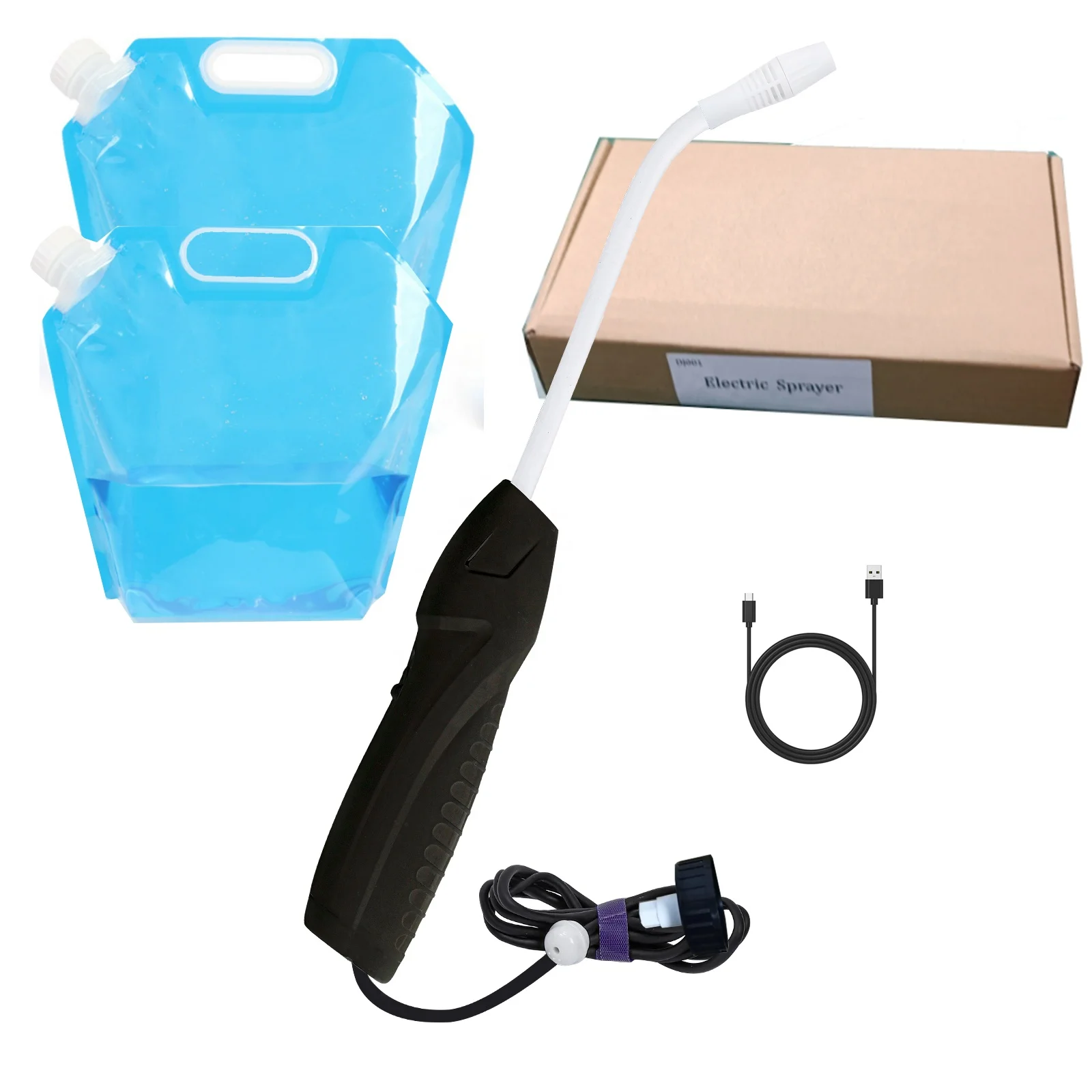 Electric Water Sprayers For Plant Flex Wand Sprayer (Rechargeable Lithium Battery) With  1.3 Gal Bag